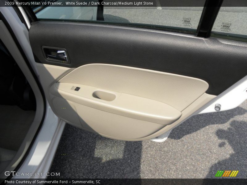 White Suede / Dark Charcoal/Medium Light Stone 2009 Mercury Milan V6 Premier