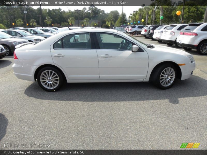White Suede / Dark Charcoal/Medium Light Stone 2009 Mercury Milan V6 Premier