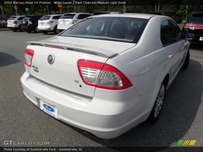 White Suede / Dark Charcoal/Medium Light Stone 2009 Mercury Milan V6 Premier