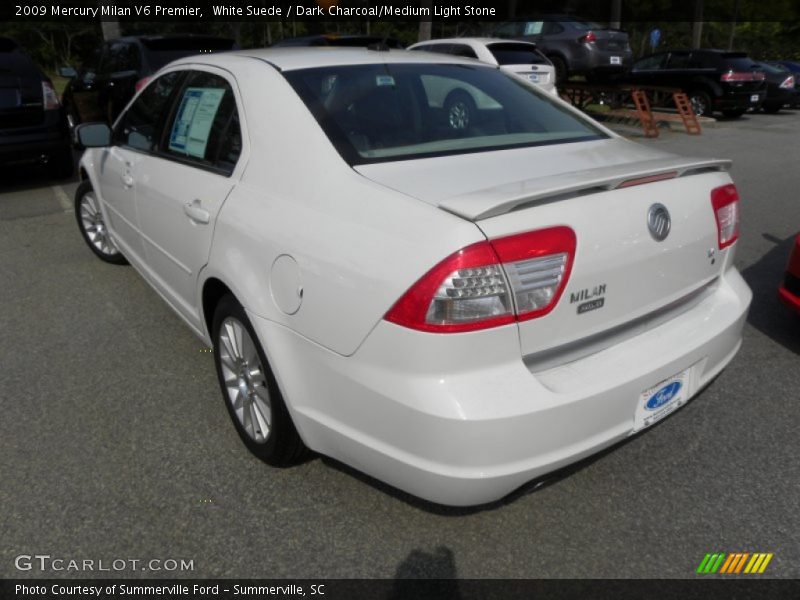 White Suede / Dark Charcoal/Medium Light Stone 2009 Mercury Milan V6 Premier