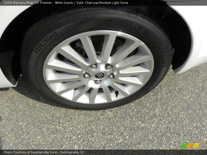 White Suede / Dark Charcoal/Medium Light Stone 2009 Mercury Milan V6 Premier