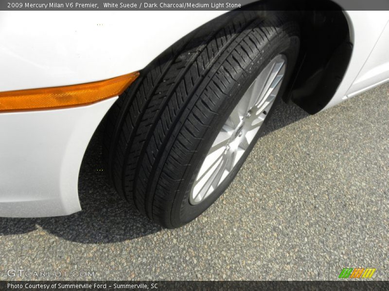 White Suede / Dark Charcoal/Medium Light Stone 2009 Mercury Milan V6 Premier