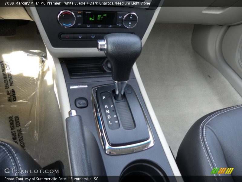 White Suede / Dark Charcoal/Medium Light Stone 2009 Mercury Milan V6 Premier