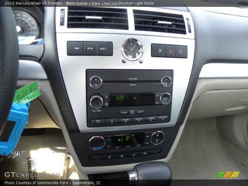 White Suede / Dark Charcoal/Medium Light Stone 2009 Mercury Milan V6 Premier