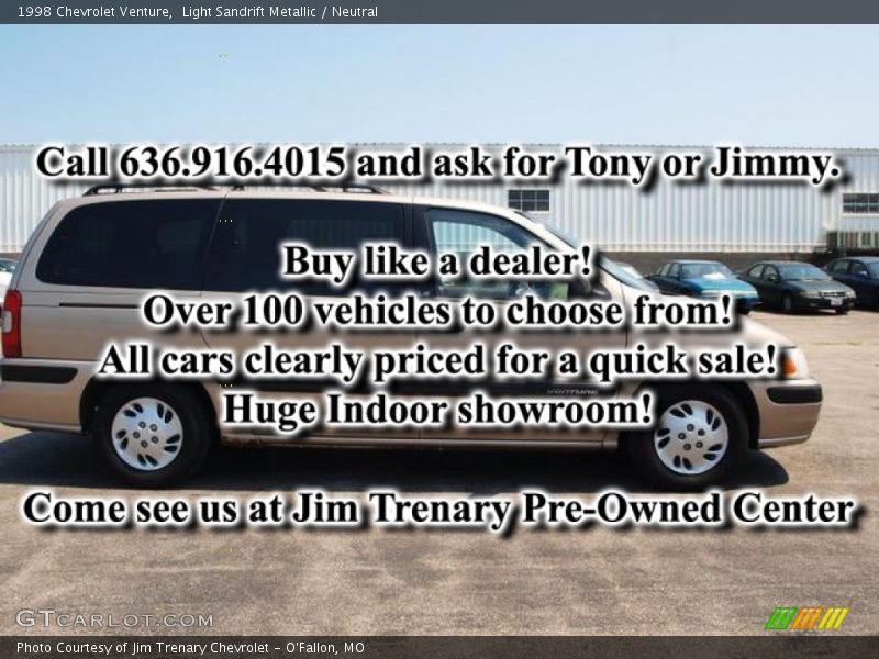 Light Sandrift Metallic / Neutral 1998 Chevrolet Venture
