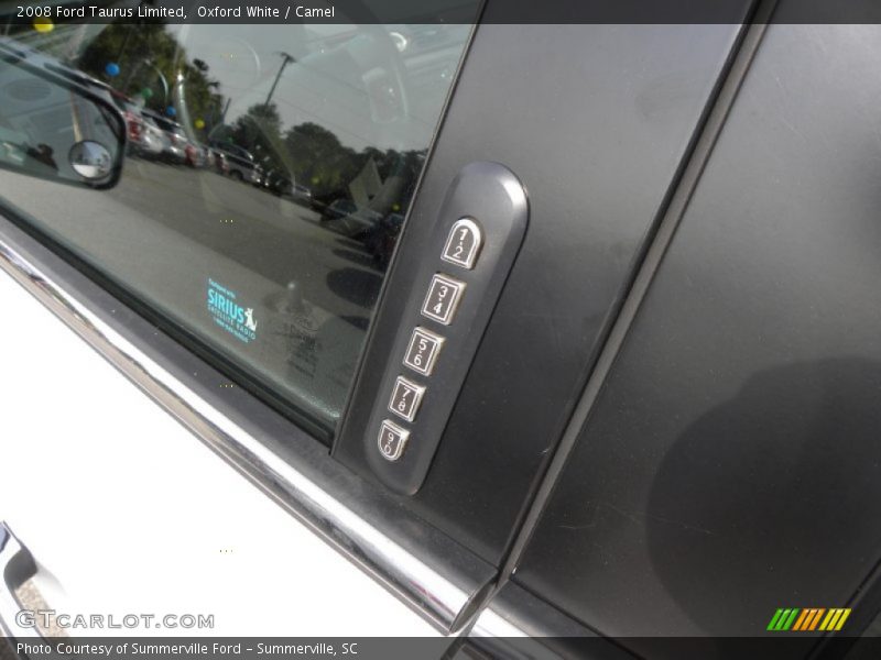 Oxford White / Camel 2008 Ford Taurus Limited