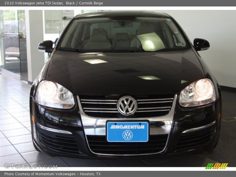 Black / Cornsilk Beige 2010 Volkswagen Jetta TDI Sedan