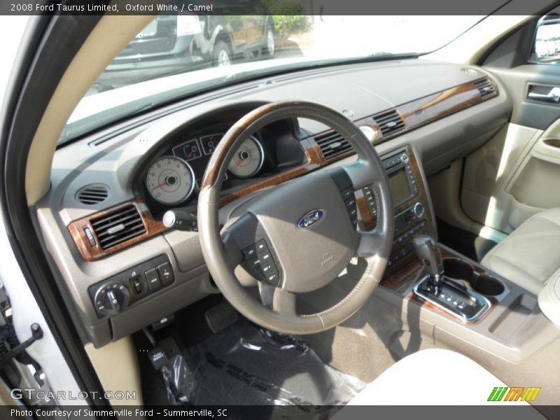 Oxford White / Camel 2008 Ford Taurus Limited