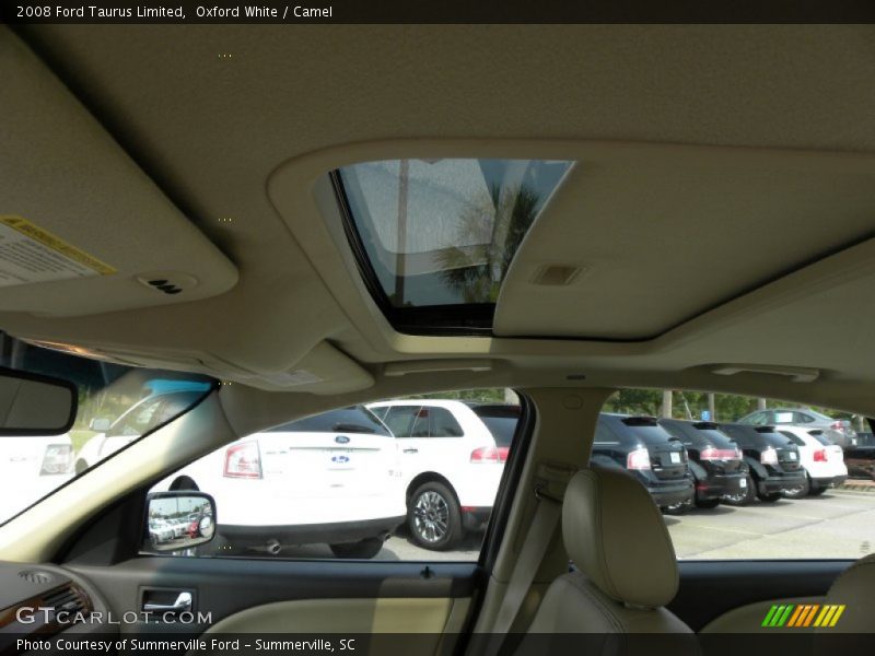 Oxford White / Camel 2008 Ford Taurus Limited