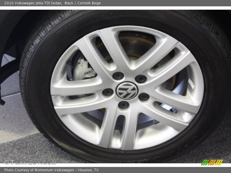 Black / Cornsilk Beige 2010 Volkswagen Jetta TDI Sedan