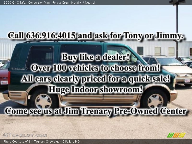 Forest Green Metallic / Neutral 2000 GMC Safari Conversion Van