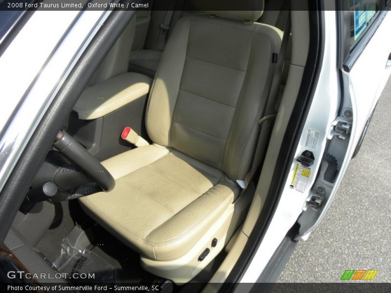 Oxford White / Camel 2008 Ford Taurus Limited