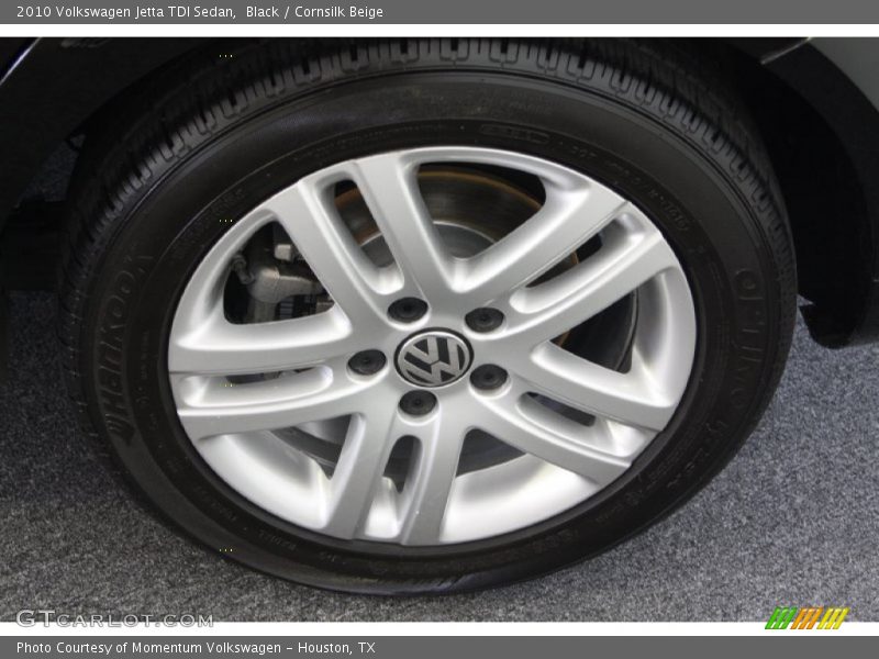 Black / Cornsilk Beige 2010 Volkswagen Jetta TDI Sedan