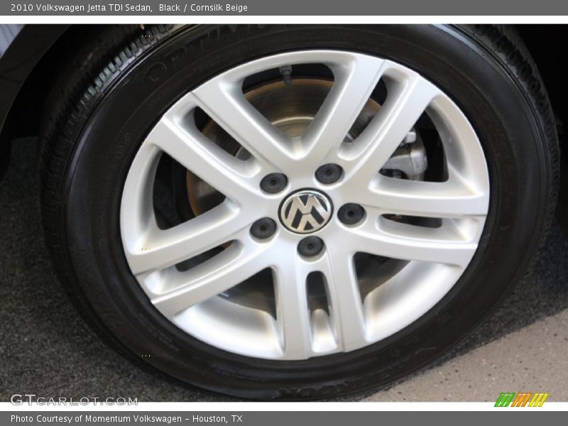 Black / Cornsilk Beige 2010 Volkswagen Jetta TDI Sedan