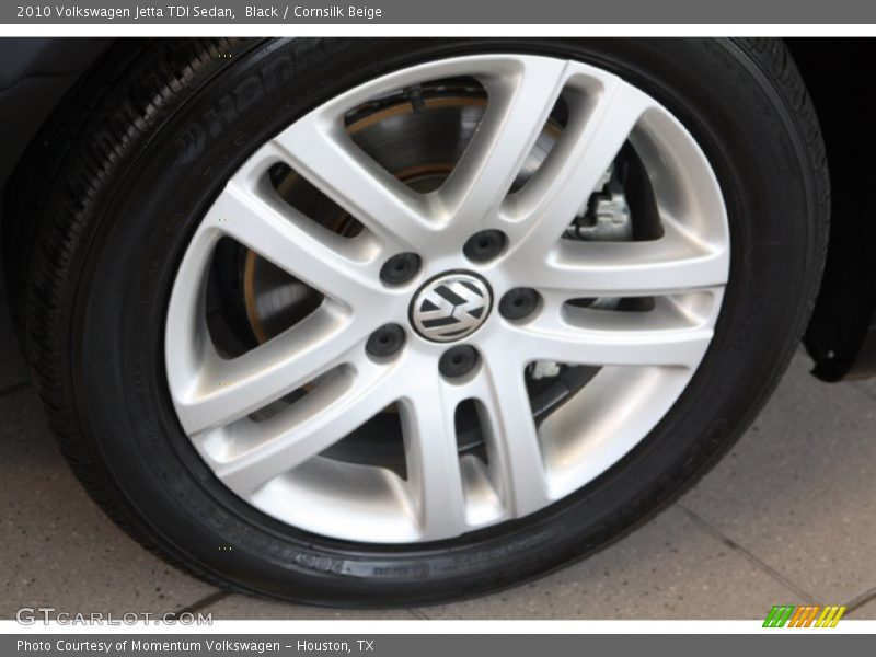 Black / Cornsilk Beige 2010 Volkswagen Jetta TDI Sedan