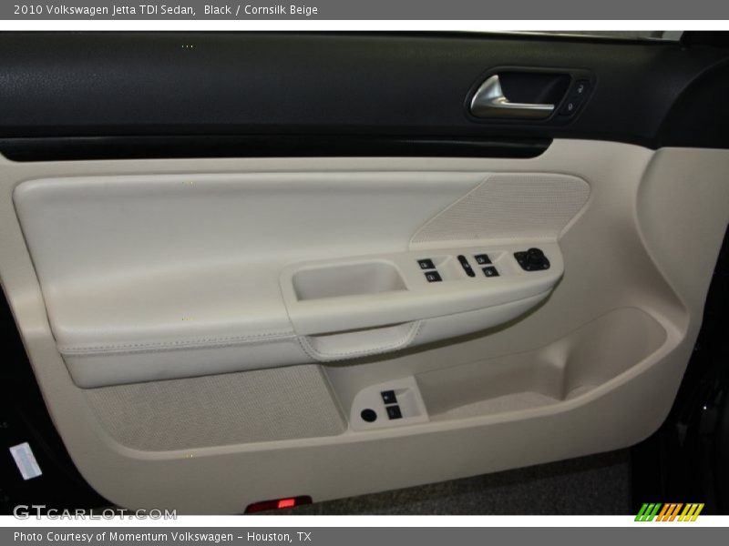 Black / Cornsilk Beige 2010 Volkswagen Jetta TDI Sedan