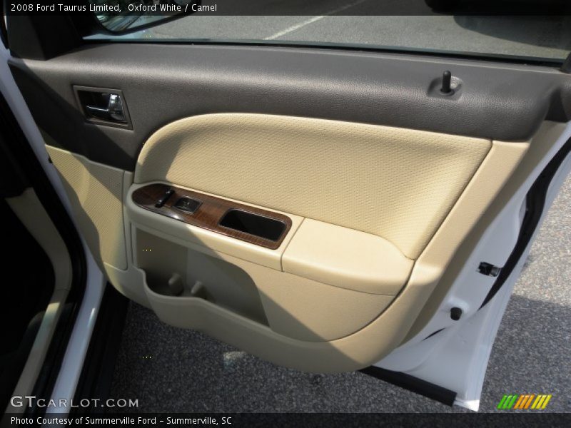 Oxford White / Camel 2008 Ford Taurus Limited