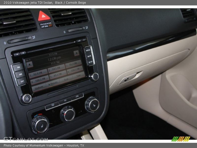 Black / Cornsilk Beige 2010 Volkswagen Jetta TDI Sedan