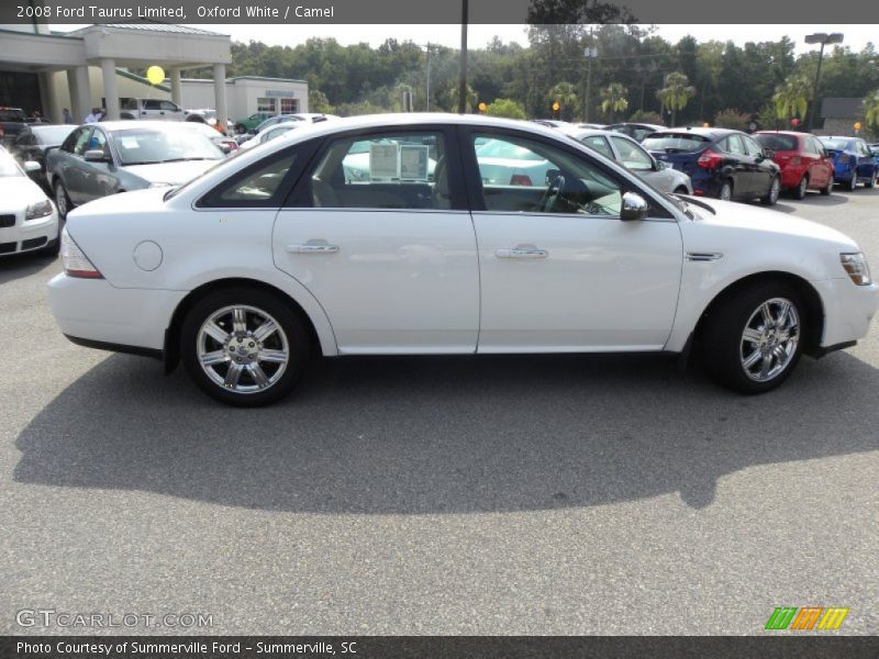 Oxford White / Camel 2008 Ford Taurus Limited