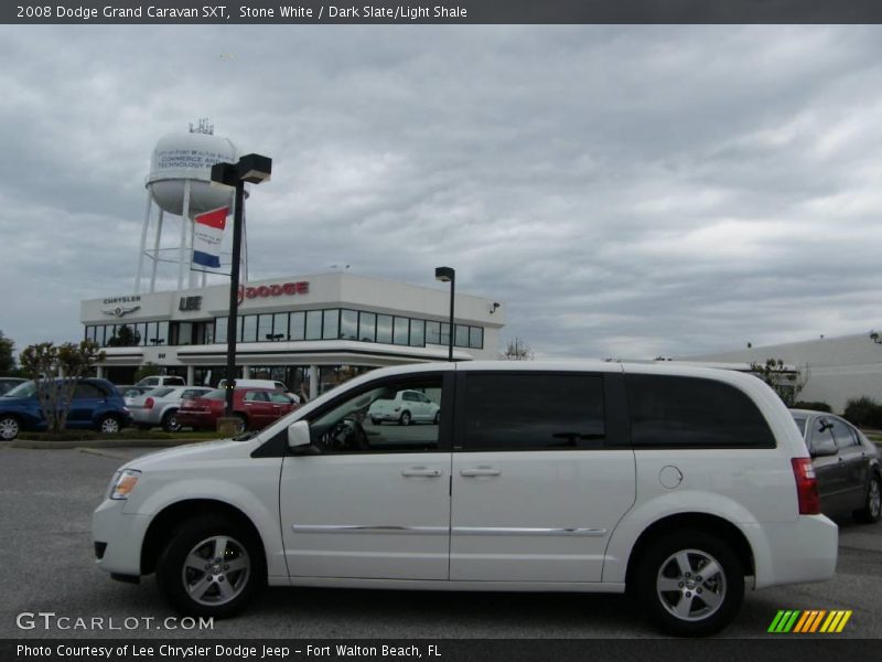 Stone White / Dark Slate/Light Shale 2008 Dodge Grand Caravan SXT