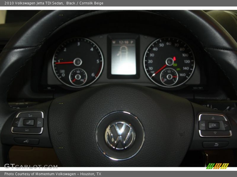 Black / Cornsilk Beige 2010 Volkswagen Jetta TDI Sedan
