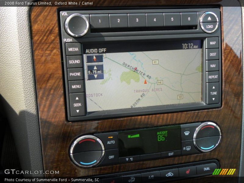 Oxford White / Camel 2008 Ford Taurus Limited