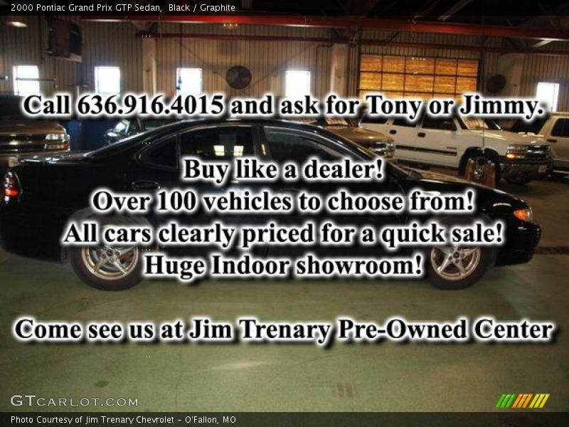 Black / Graphite 2000 Pontiac Grand Prix GTP Sedan