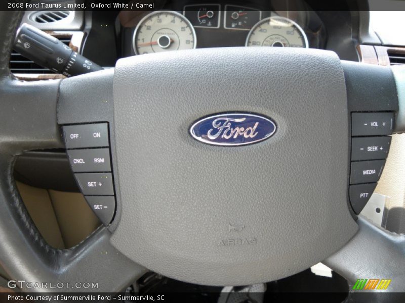Oxford White / Camel 2008 Ford Taurus Limited