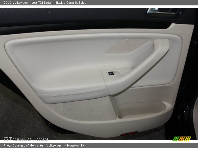 Black / Cornsilk Beige 2010 Volkswagen Jetta TDI Sedan