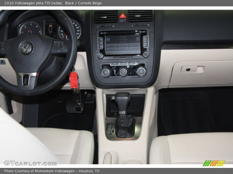 Black / Cornsilk Beige 2010 Volkswagen Jetta TDI Sedan