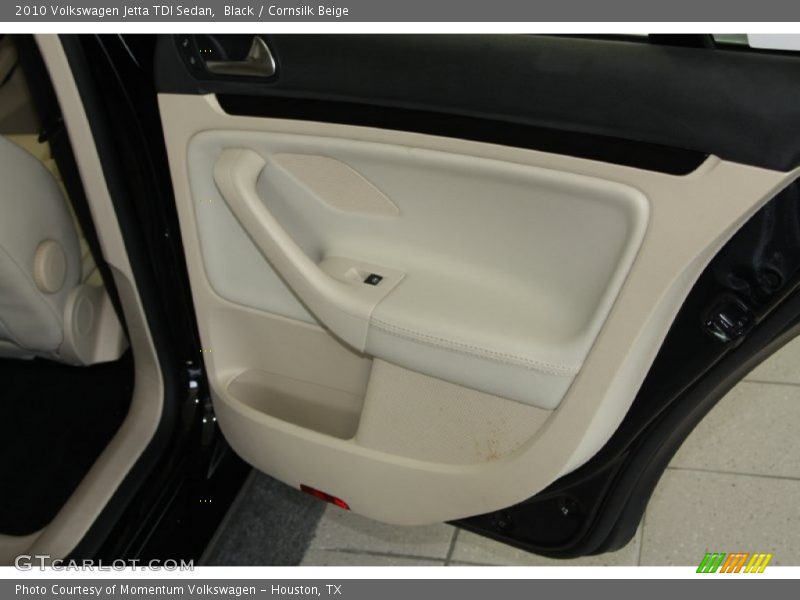 Black / Cornsilk Beige 2010 Volkswagen Jetta TDI Sedan