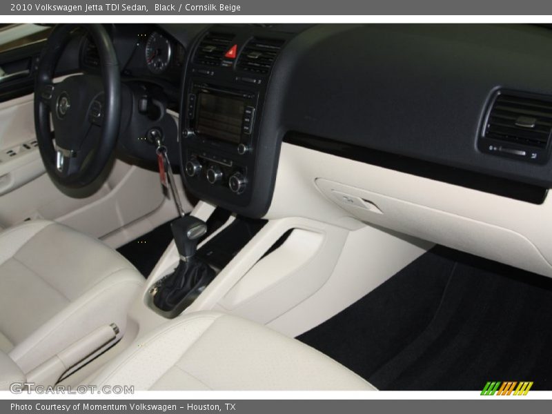 Black / Cornsilk Beige 2010 Volkswagen Jetta TDI Sedan