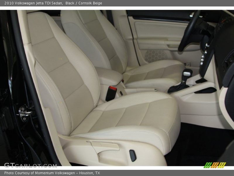 Black / Cornsilk Beige 2010 Volkswagen Jetta TDI Sedan