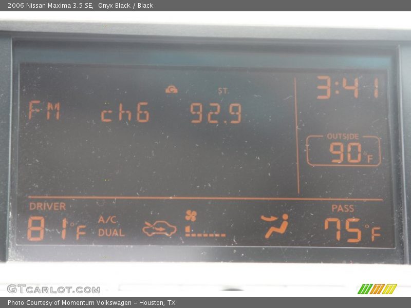 Onyx Black / Black 2006 Nissan Maxima 3.5 SE