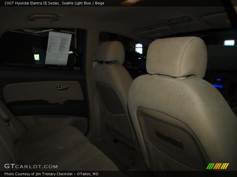 Seattle Light Blue / Beige 2007 Hyundai Elantra SE Sedan