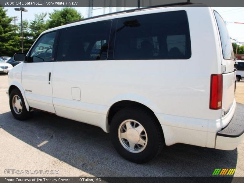 Ivory White / Navy 2000 GMC Safari SLE