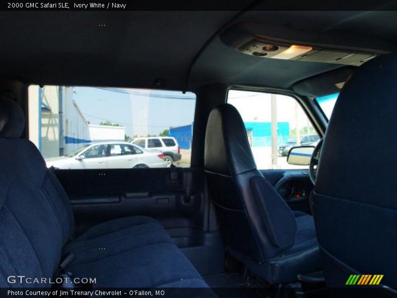 Ivory White / Navy 2000 GMC Safari SLE
