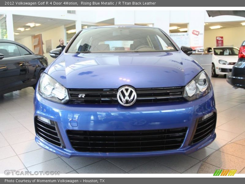 Rising Blue Metallic / R Titan Black Leather 2012 Volkswagen Golf R 4 Door 4Motion
