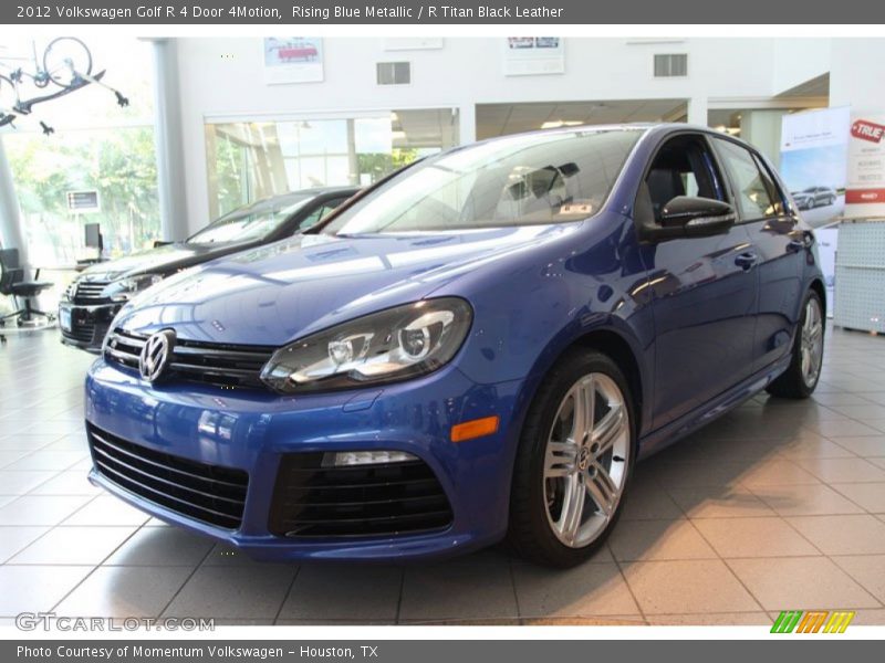 Rising Blue Metallic / R Titan Black Leather 2012 Volkswagen Golf R 4 Door 4Motion