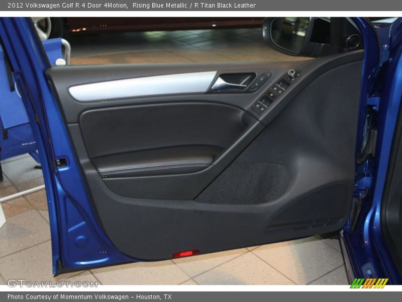 Rising Blue Metallic / R Titan Black Leather 2012 Volkswagen Golf R 4 Door 4Motion