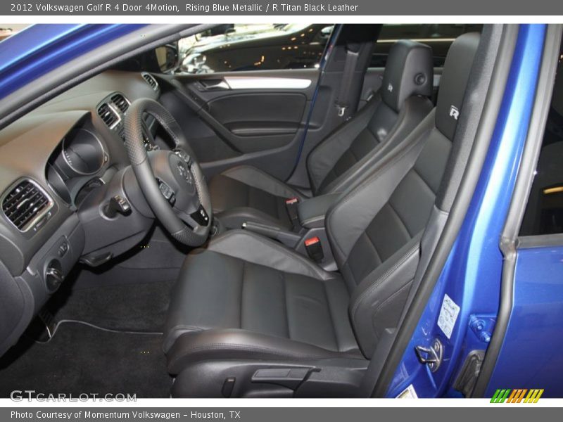 Rising Blue Metallic / R Titan Black Leather 2012 Volkswagen Golf R 4 Door 4Motion
