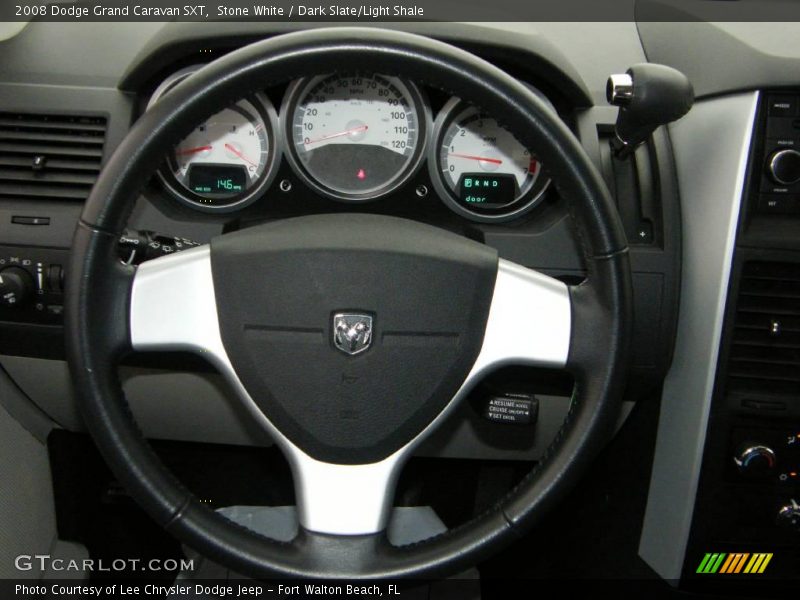 Stone White / Dark Slate/Light Shale 2008 Dodge Grand Caravan SXT
