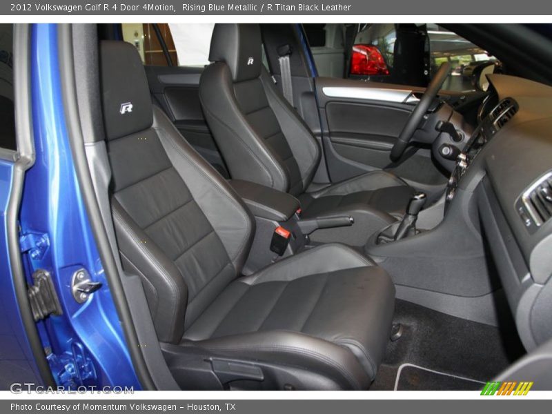Rising Blue Metallic / R Titan Black Leather 2012 Volkswagen Golf R 4 Door 4Motion
