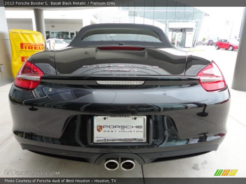 Basalt Black Metallic / Platinum Grey 2013 Porsche Boxster S