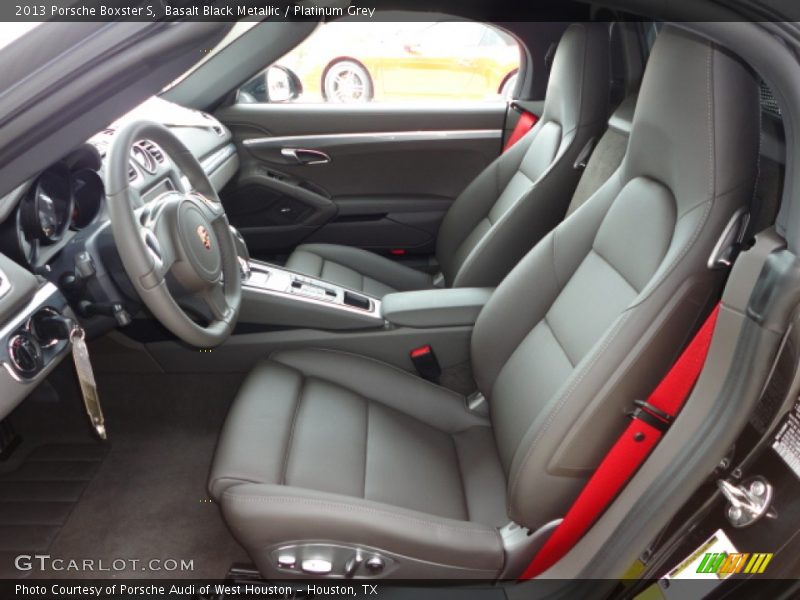 Basalt Black Metallic / Platinum Grey 2013 Porsche Boxster S