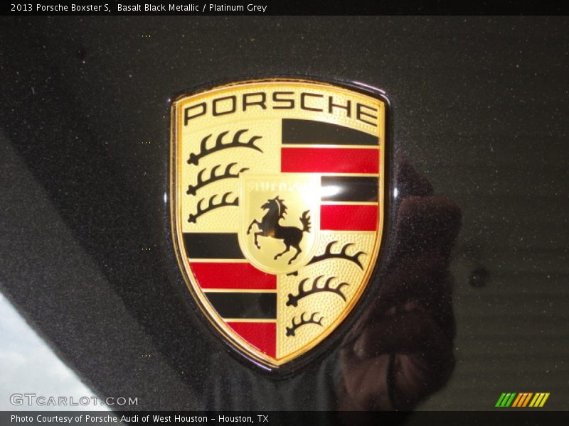 Basalt Black Metallic / Platinum Grey 2013 Porsche Boxster S