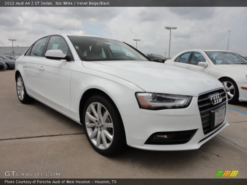 Ibis White / Velvet Beige/Black 2013 Audi A4 2.0T Sedan