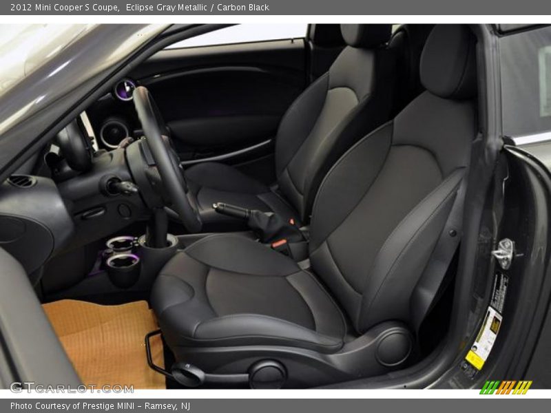  2012 Cooper S Coupe Carbon Black Interior