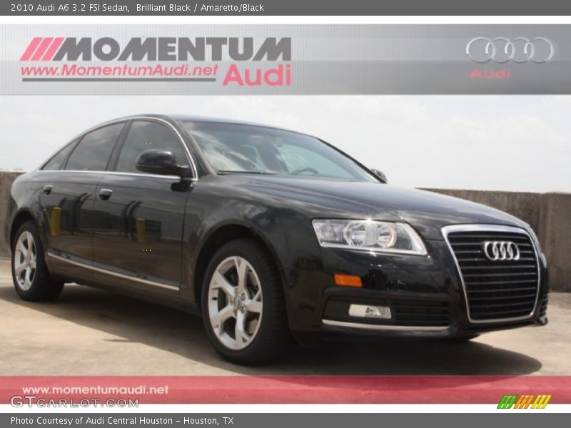 Brilliant Black / Amaretto/Black 2010 Audi A6 3.2 FSI Sedan