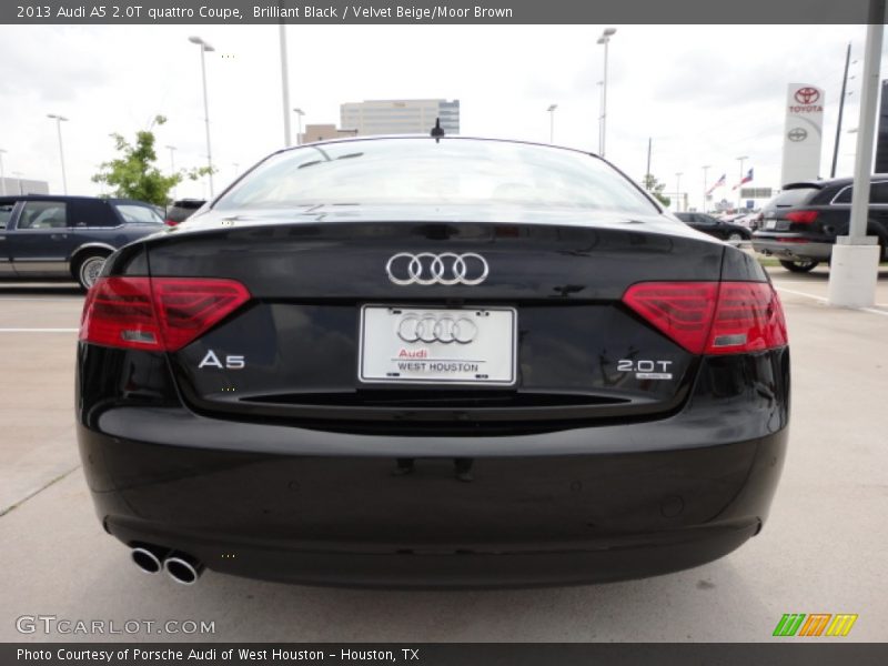 Brilliant Black / Velvet Beige/Moor Brown 2013 Audi A5 2.0T quattro Coupe